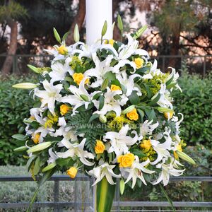 Λαμπάδες Γάμου εντυπωσιακές, με όγκο και υπέροχα λουλούδια